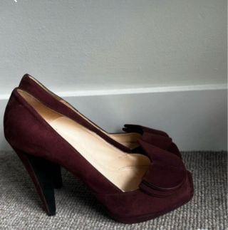 Zapatos Prada Burdeos