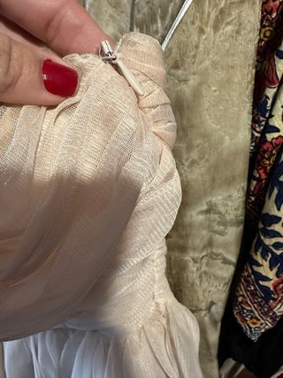 Vestido Zara tul rosa palo