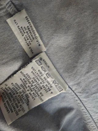 Camisa Ralph Lauren Niño Azul Talla 12