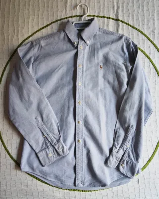 Camisa Ralph Lauren Niño Azul Talla 12
