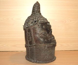 Cabeza Benín África Edo Reina Madre Iyoba 31 cm