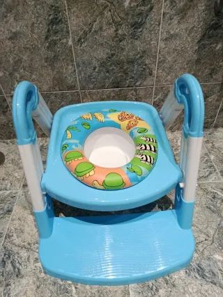 Asiento reductor WC infantil con escalera