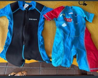 2 Neoprenos bebé 6-12 meses y otro de 12-24 meses