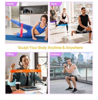 Bandas Elásticas Sovarcate Set 5 Gomas Fitness