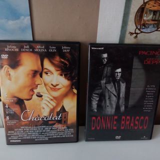 DVD Chocolat y Donnie Brasco, lote Johnny Depp
