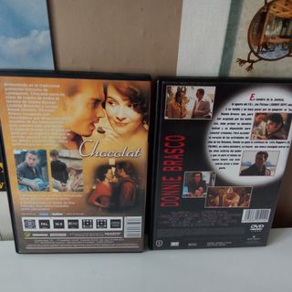 DVD Chocolat y Donnie Brasco, lote Johnny Depp