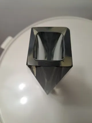 Vaso di vetro Murano grigio