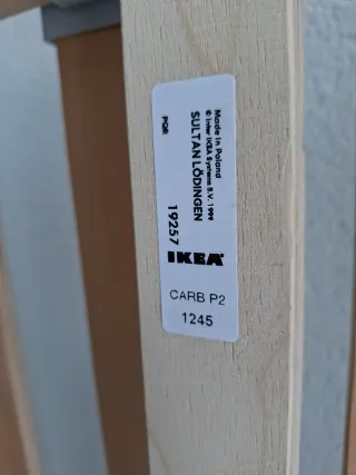 Somier Ikea 140x200 cm Sultan Lodingen