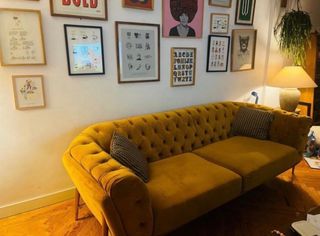 Sofá Chesterfield Dorado 250cm