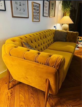 Sofá Chesterfield Dorado 250cm