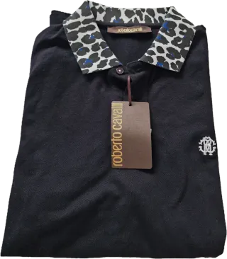 Polo Roberto Cavalli Negro Original ( de hombre )