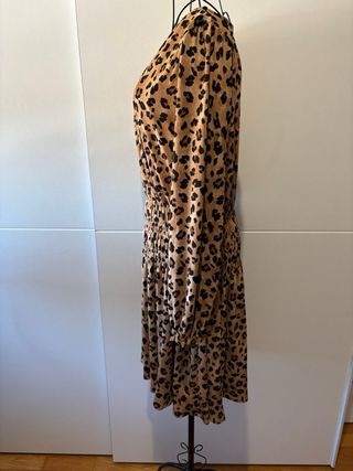 Vestido Mango Estampado Animal Print Tamanho S