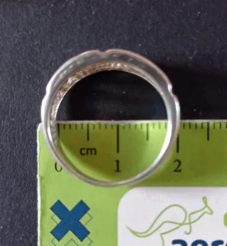 Conjunto anillo y pendientes grecas.