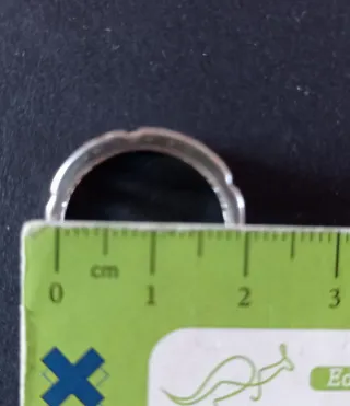 Conjunto anillo y pendientes grecas.