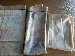 3 Juegos Sábanas Raso Rosa y Gris