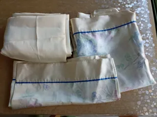 3 Juegos Sábanas Raso Rosa y Gris