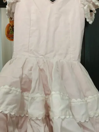 Traje flamenca niña talla 6 rosa bebé