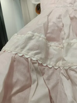 Traje flamenca niña talla 6 rosa bebé