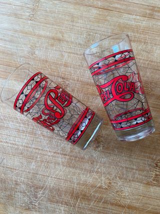Bicchieri Pepsi Vintage Anni 80 Set 2u