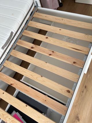 Cama convertible con cajones, somier , colchones