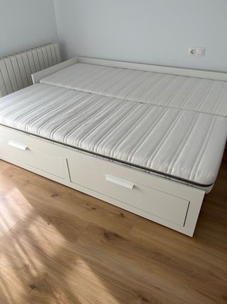 Cama convertible con cajones, somier , colchones