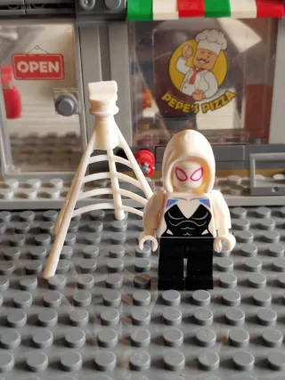 Marvel Spiderman, Gwen vs Mancha compatible Lego