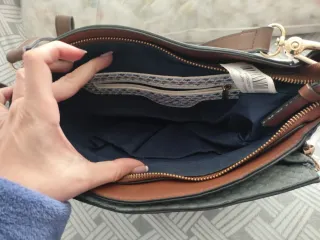 Bolso Parfois elegante gris y multicolor