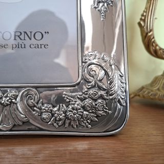 Cornice Portafoto Argento 925 anni 80 x foto 13x18