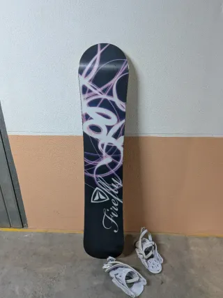 Tabla Snowboard 148cm con Fijaciones