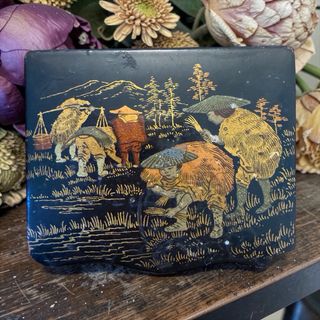 Antico Vesta Case giapponista raro primo '900