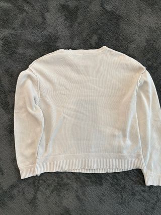 Pull&Bear maglione crema cuciture a vista