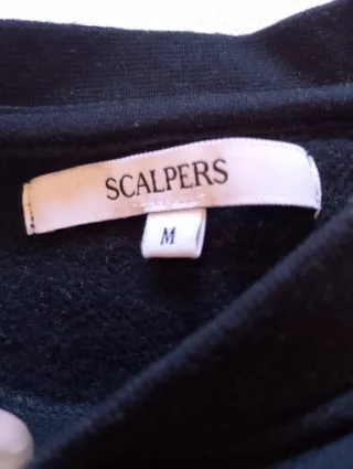 Sudadera Negra Scalpers Talla M Mujer