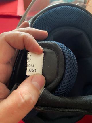 Casco Moto Retro Talla S Blanco/Negro