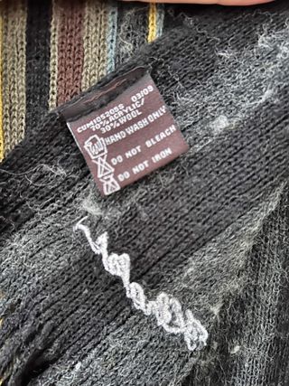 Bufanda de rayas multicolor