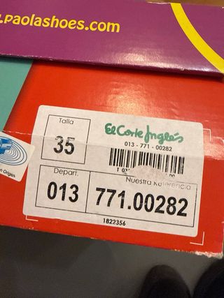 Zapatos negros Paola niña talla 35