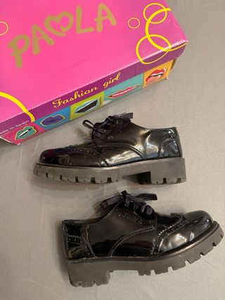 Zapatos negros Paola niña talla 35