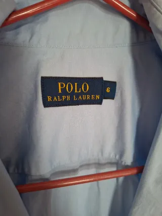 Camisa mujer Polo Ralph Lauren azul.
