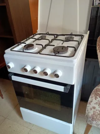 Cocina de Gas con Horno 4 Fogones