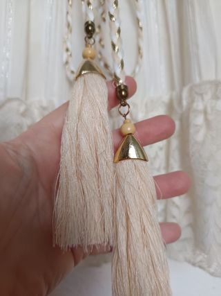 Falda corta  Ibicenca boho Azara Paris blanca S/M