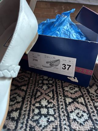 Zapatos comunión niña Reval blancos talla 37