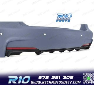 PARAGOLPES TRASERO BMW F30 LOOK M PERFORMANCE PDC DOBLE SALI