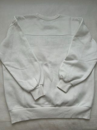Sudadera Oxford Blanca Talla S