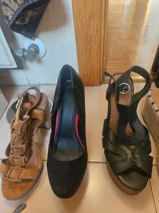 Lote Zapatos y Botas Mujer.regalo dos gafas guess