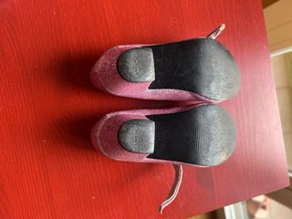 Zapatos Flamenco Niña Purpurina Tacon 26