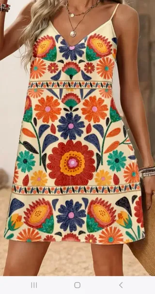 Falda Larga Verano Primavera Talla L xl