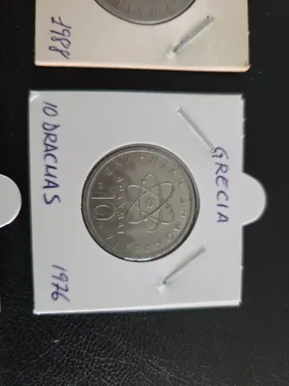 Lote monedas Grecia Dracmas 1973-1988
