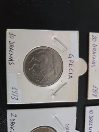 Lote monedas Grecia Dracmas 1973-1988