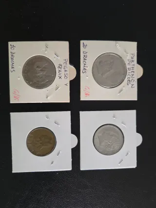 Lote monedas Grecia Dracmas 1973-1988