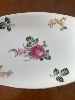 Bandeja porcelana Bohemia antigua