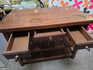 Mesa Jamonera de Madera maciza 118x70x90